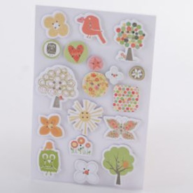 Набор пуговок из чипборда Happy Day от Chatterbox, 18 шт.