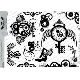 ПЛЕНКА-оверлей Вінтажний стимпанк А5 від Lesia Zgharda