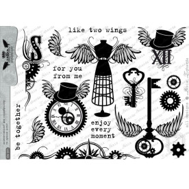  ПЛЕНКА-оверлей Стимпанковый узор А5 от Lesia Zgharda