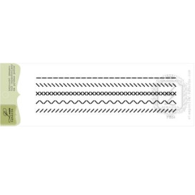 Акриловый штамп Швейные стежки, в наборе 5 штампов