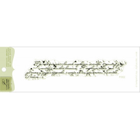 Акриловий штамп Рукописний текст гранж, 10,7X2,1 см