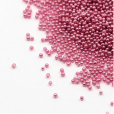 Мікробісер матовий Hot Pink розмір 0,5-0,8 мм, 10 грам