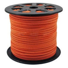 Шнур штучна замша Orange, товщина 3х1,5 мм, 90 см.