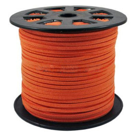 Шнур штучна замша Orange, товщина 3х1,5 мм, 90 см.
