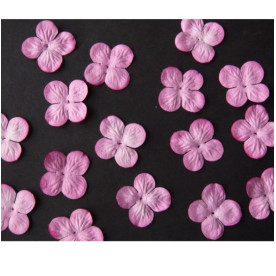 Набор 10 гортензий розового цвета, 25 мм