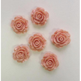Кабошон Троянда, бежевий, діаметр 20 мм, товщина 9 мм