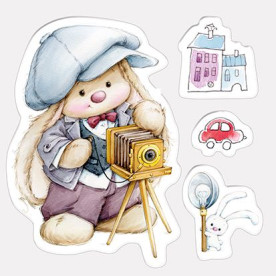 Набор силиконовых штампов Фотограф 10,5х10,5 см, Scrapberry's