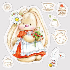 Набор силиконовых штампов Ягода - Клубника 10,5х10,5 см, Scrapberry's