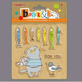 Набор силиконовых штампов Басик For You 10,5х10,5 см, Scrapberry's