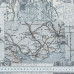 Декоративная ткань Карта серый, размер 50х70 см, хлопок 70%, плотность 166