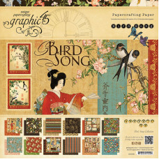 Набор скрапбумаги Bird Song, 30х30 см, 12 листов от Graphic 45