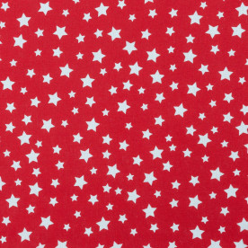 Бязь Зірки червоні, 50х55 см, щільність 120 г/м2