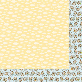 Аркуш скраппаперу Heaven sent, Baby Boy 30х30 см від Bella BLVD