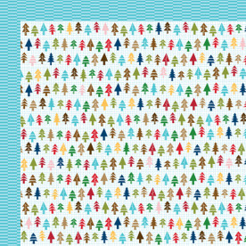 Аркуш скраппаперу Ski Slopes, Winter Wonder 30х30 см від Bella BLVD