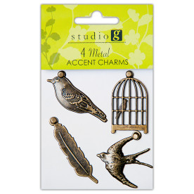 Набор подвесок Birds 4 шт, от компании Hampton Art