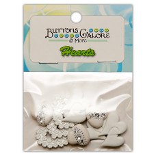 Набор пуговиц Wedding Hearts, Buttons Galore