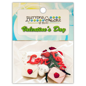 Набор пуговиц Love Letter, Buttons Galore