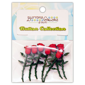 Набор пуговиц Long Stem Roses, Buttons Galore