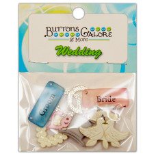 Набор пуговиц Bride & Groom, Buttons Galore