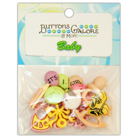 Набір ґудзиків Baby Girl, Buttons Galore