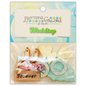 Набор пуговиц Here Comes The Bride, Buttons Galore