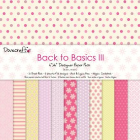 Набор бумаги Back to Basics III 15x15 24 листа от Dovecraft