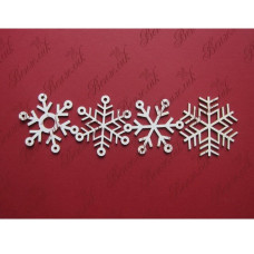 Чіпборд Набір сніжинок, 55х49 мм.