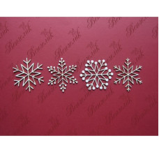 Чіпборд Набір сніжинок 03, 55х49 мм.