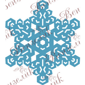 Чіпборд Сніжинка 11, 3,7х3,2 см.