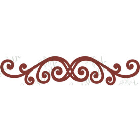 Чипборд Вензель 06, 10,4х2,1 см.