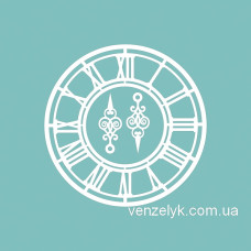 Чіпборд Годинники з двома стрелочкамім, 9,8х9,8 см.