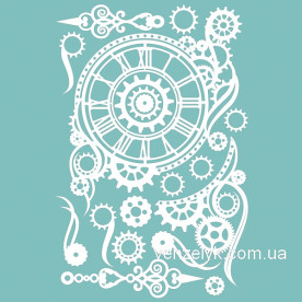 Чипборд Набор часов стимпанк 15х10 см.