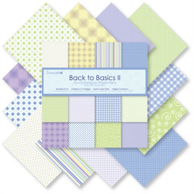 Набір паперу Back to Basics II 30x30 12 листів від Dovecraft