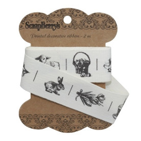 Бавовняна стрічка Великдень, 25 мм, 2 м від ScrapBerry's