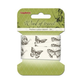 Бавовняна стрічка Вітер мандрів, 20 мм, 2 м від ScrapBerry's
