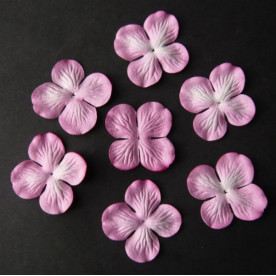 Набір 10 квіток гортензії рожевого кольору, 35 мм