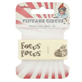 Бавовняна стрічка Старий цирк, 25 мм, 2 м від ScrapBerry's
