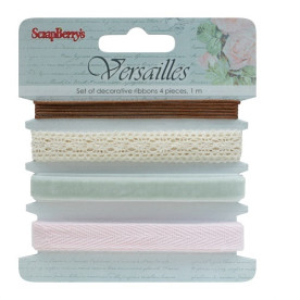 Набір декоративних стрічок Версаль, 4 шт, по 1 м. Від Scrapberry's