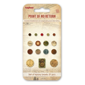 Набір брадс Точка неповернення, 21 шт. від Scrapberry's