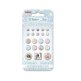 Набор брадсов Зимнее утро, 21 шт. от Scrapberry's