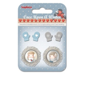 Набір металевих прикрас Одного разу взимку 5 від Scrapberry's