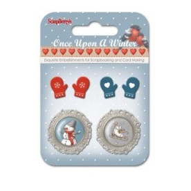 Набір металевих прикрас Одного разу взимку 6 від Scrapberry's