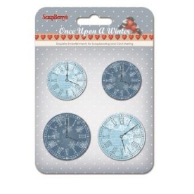 Набір годинок Одного разу взимку, 4 шт від Scrapberry's