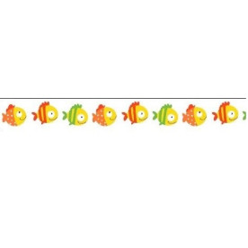 Бумажный скотч с принтом Basik&Co. Рыбки-1 15мм*8м от Scrapberry's