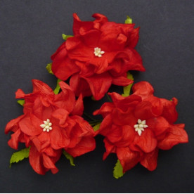 Декоративный цветок гардении красного цвета, 7 см