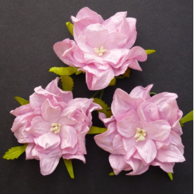 Декоративный цветок гардении розового цвета с тычинками, 7 см