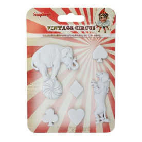 Набор полимерных фигурок Старый цирк. Цирковое представление, 6 шт. от Scrapberry's