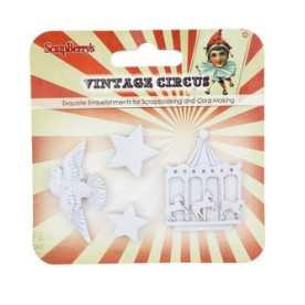 Набір полімерних фігурок Старий цирк. Карусель, 4 шт. від Scrapberry's