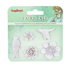Набор полимерных фигурок Сказка про фей. Птички, 5 шт. от Scrapberry's