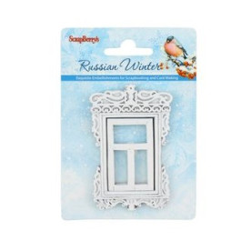 Набір полімерних фігурок Зима. Рама - 7 * 4,5 см; віконце - 4 * 2,7 см від Scrapberry's